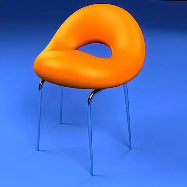 Orange Chair Free 3D model