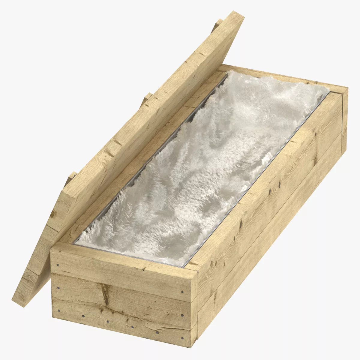 Roman Wooden Coffin 3D model