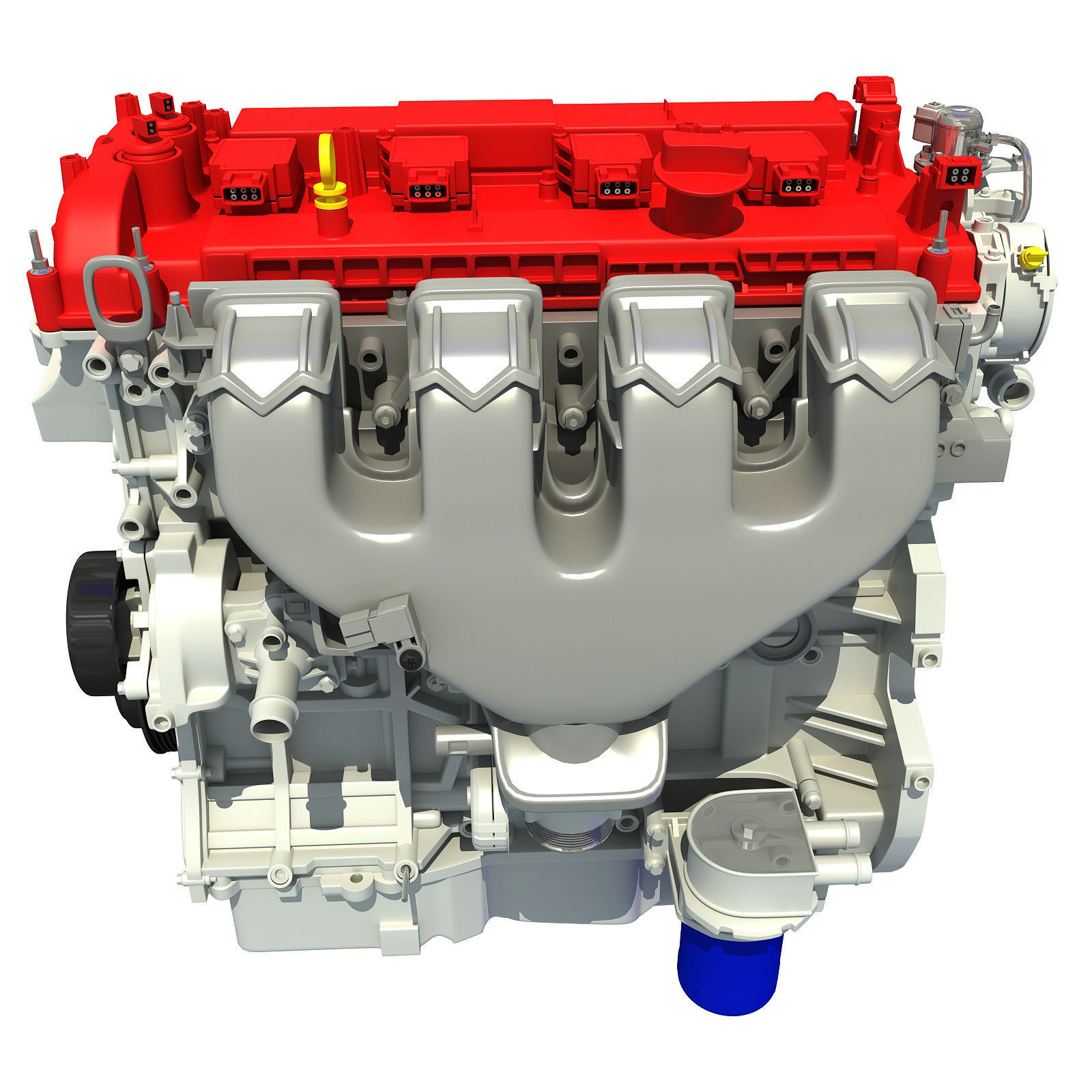 Red Engine 3D model_6