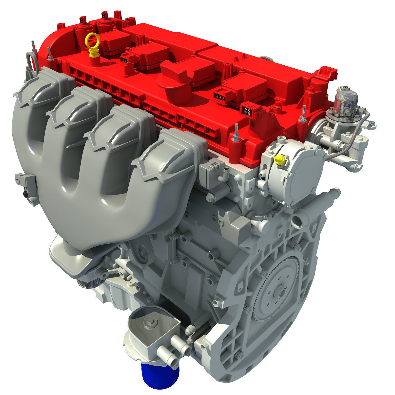 Red Engine 3D model_9