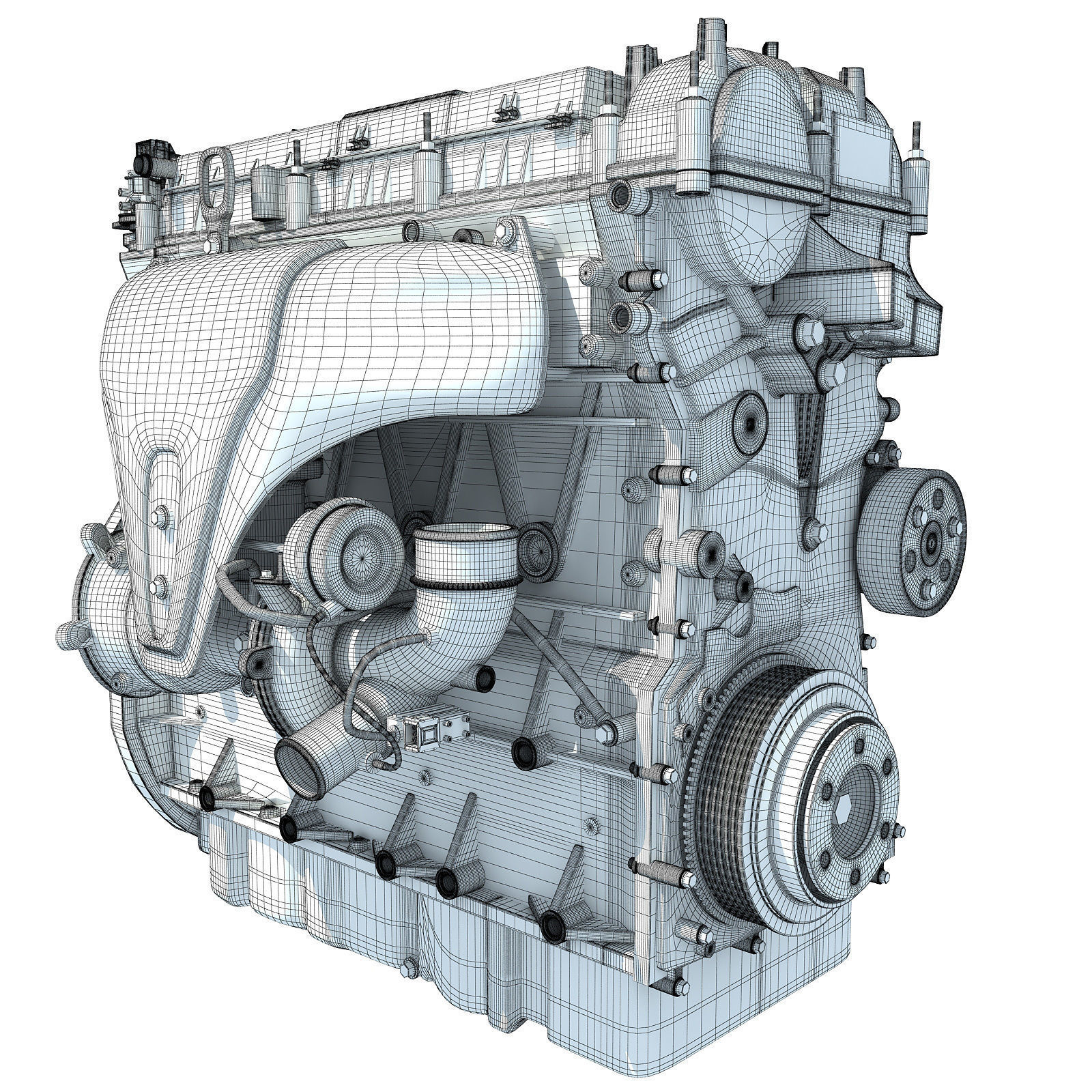 Red Engine 3D model_16