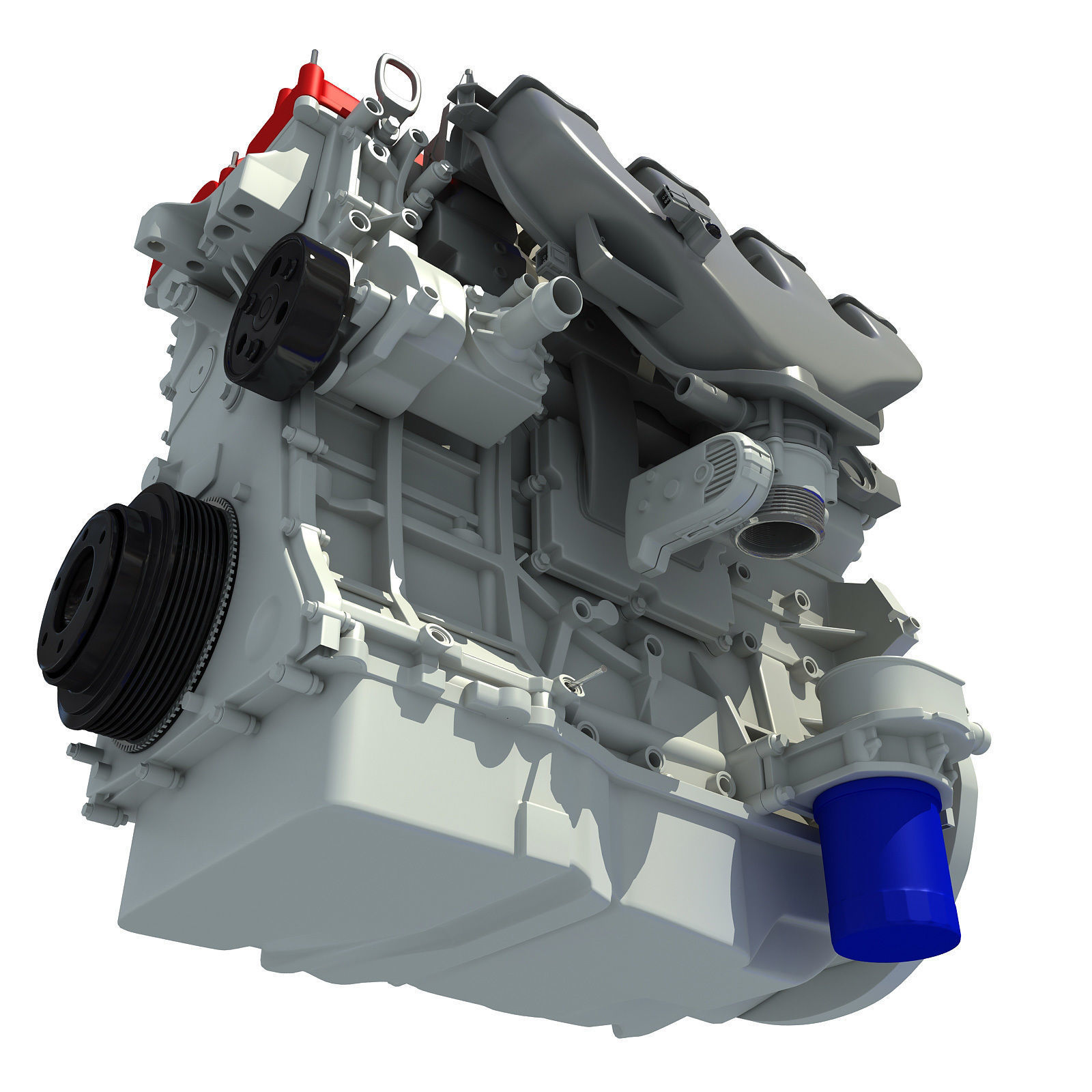 Red Engine 3D model_8