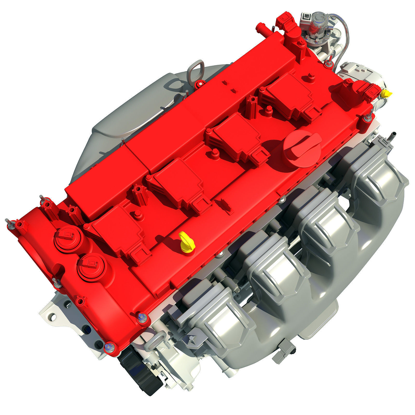 Red Engine 3D model_4