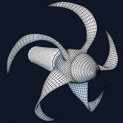 Watercraft Propeller  3D model_5