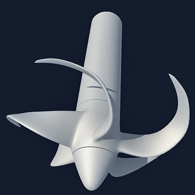Watercraft Propeller  3D model_2