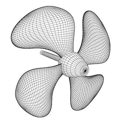 Detailed Propeller 2 3D model_4