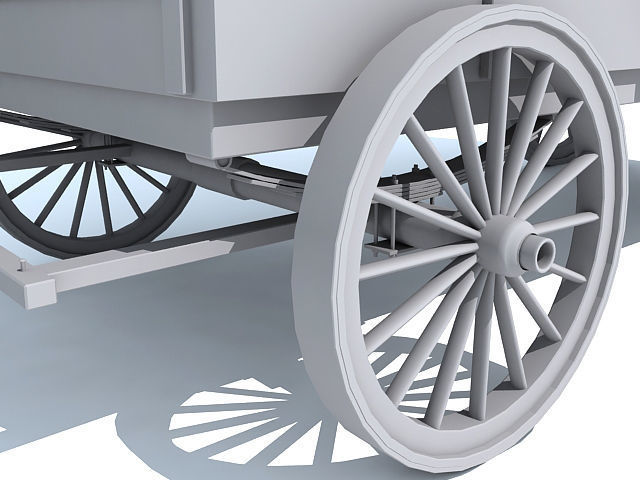 Old West Carriage 3D model_5