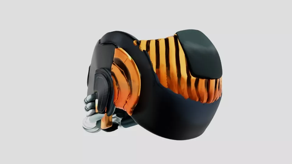 Star Lord Mask Low-poly 3D model