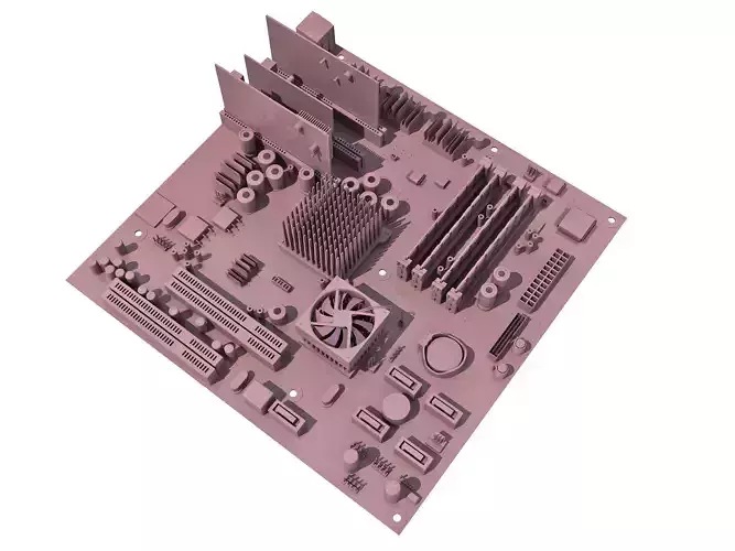 Computer Mother Board 3D model