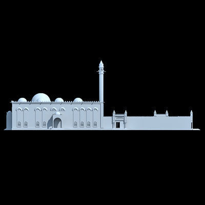 Arabic Mosque 3D model_3