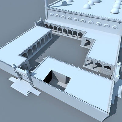 Arabic Mosque 3D model_11