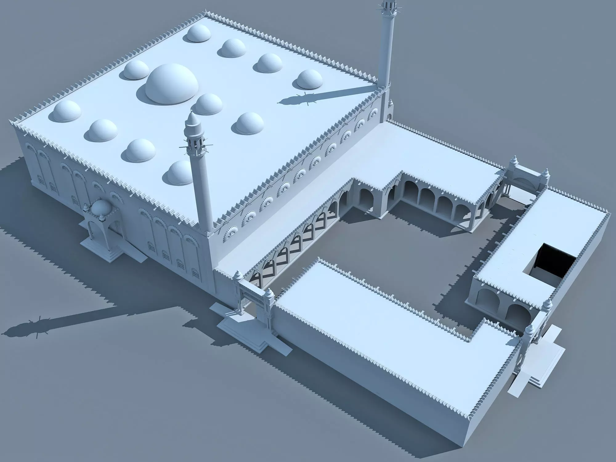 Arabic Mosque 3D model_0