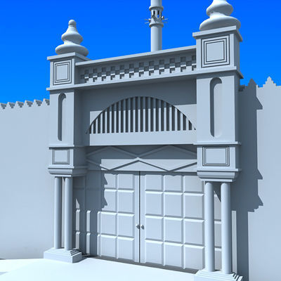 Arabic Mosque 3D model_7