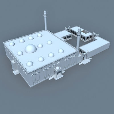 Arabic Mosque 3D model_1