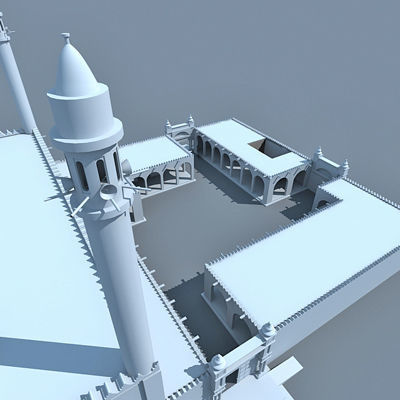 Arabic Mosque 3D model_16