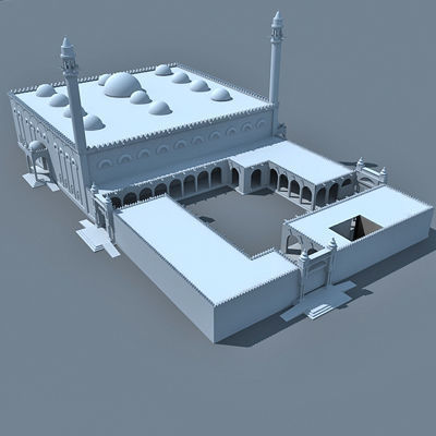 Arabic Mosque 3D model_2