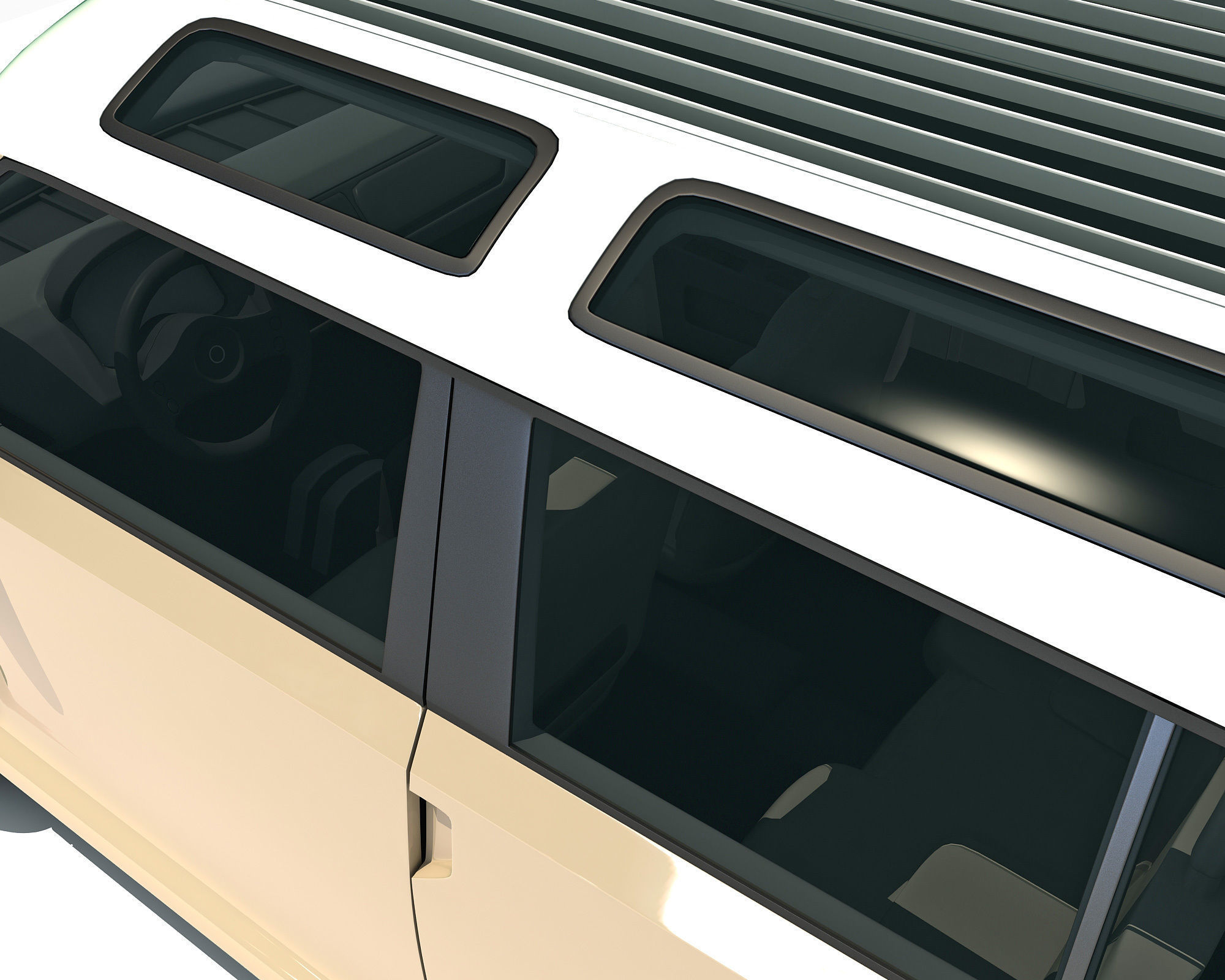 Yellow Mini Car 3D model_9