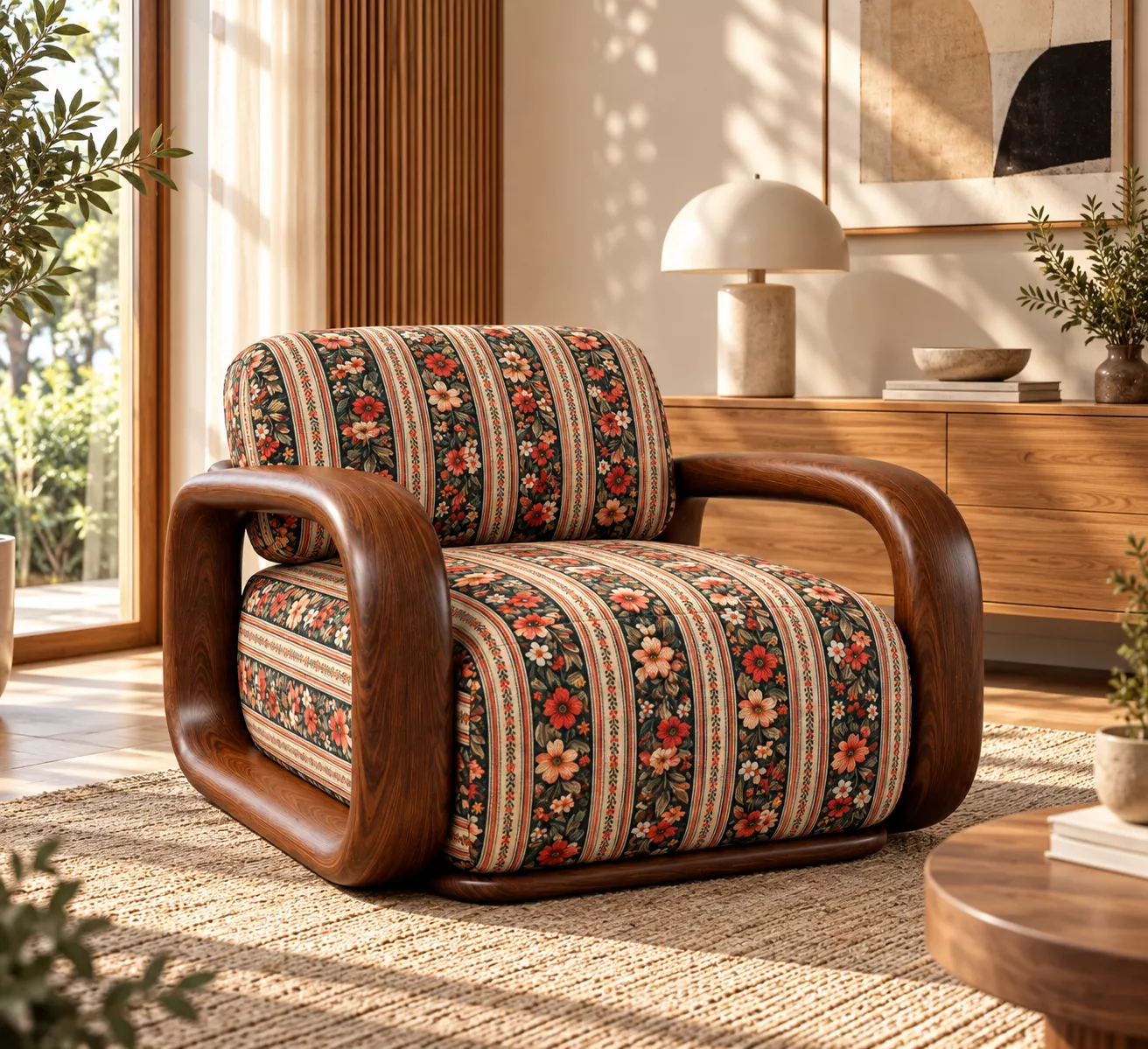 Armchair Chair 3D Model Low-poly 3D model