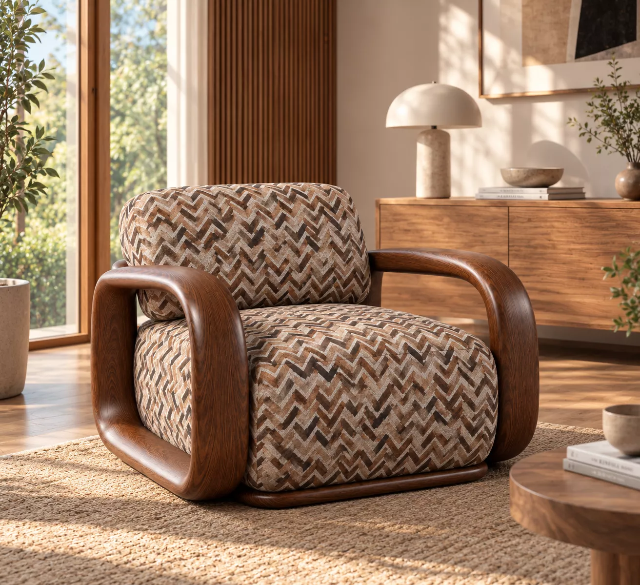 Armchair Chair 3D Model Low-poly 3D model