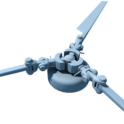 Helicopter Propeller 3D model_1