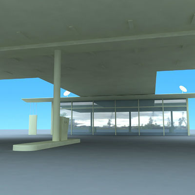Gas Station 3D model_6