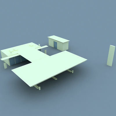 Gas Station 3D model_5