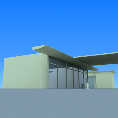 Gas Station 3D model_2