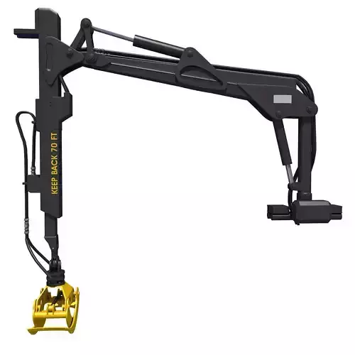 Yellow Forwarder Crane