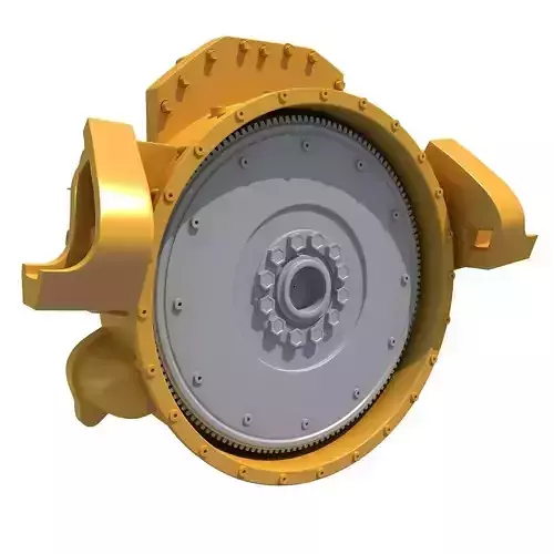 Yellow Engine Part V6 3D model
