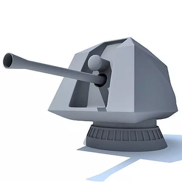 Deck Gun 3D model_0