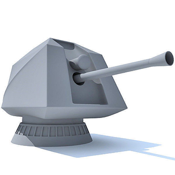 Deck Gun 3D model_1