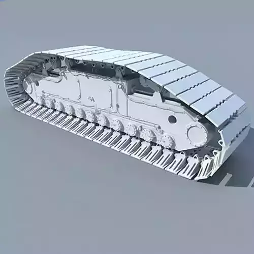 Detailed Crawler Shoe 3D model