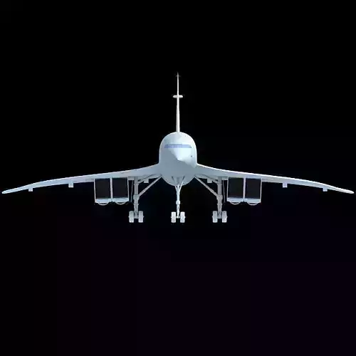 Concorde airplane flying in sky