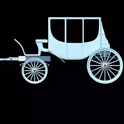 Old Carriage 3D model