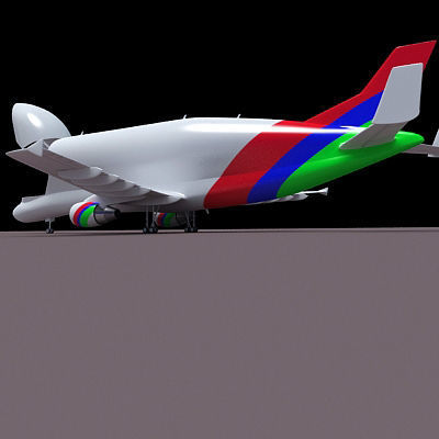 Color Cargo Super Transporter 3D model_10