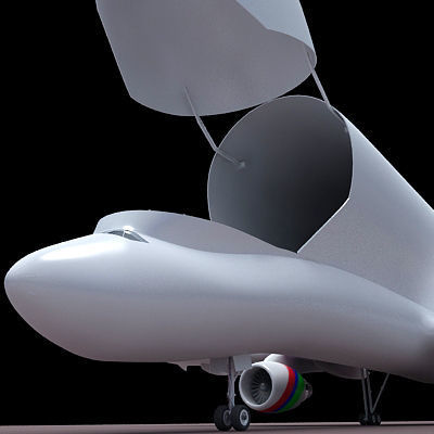 Color Cargo Super Transporter 3D model_14