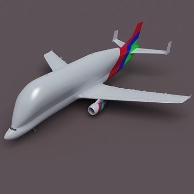 Color Cargo Super Transporter 3D model_3