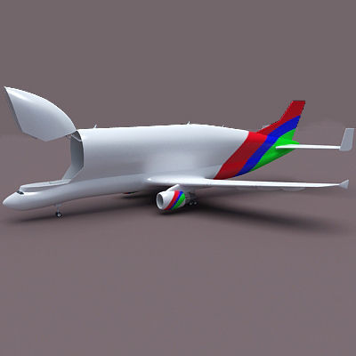 Color Cargo Super Transporter 3D model_12