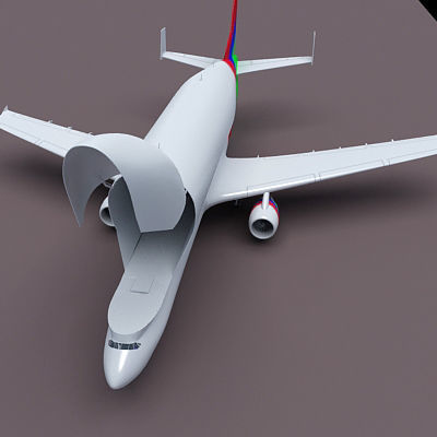 Color Cargo Super Transporter 3D model_2