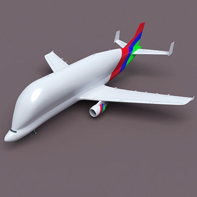 Color Cargo Super Transporter 3D model_4