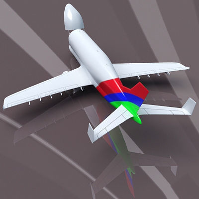 Color Cargo Super Transporter 3D model_9