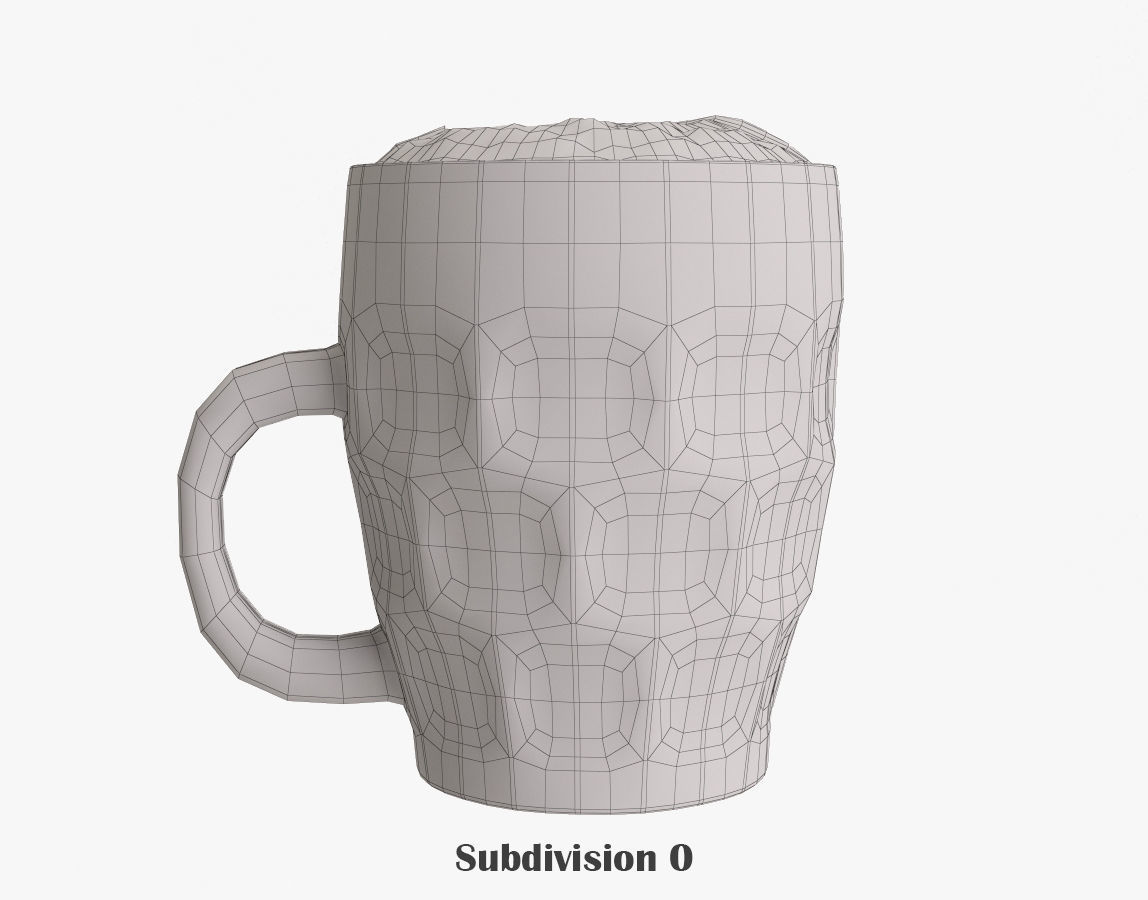 Beer Stein 3D model_3
