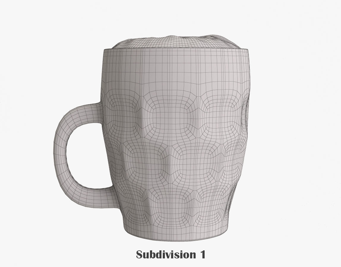 Beer Stein 3D model_2