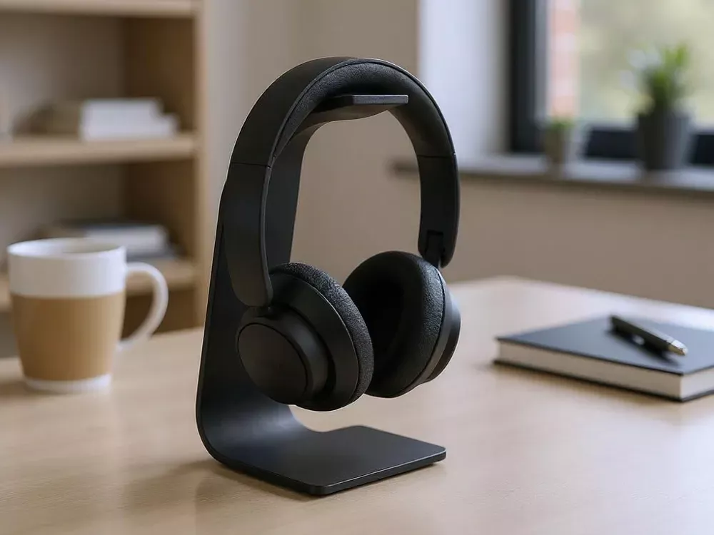 Cantilever Headphone Stand 3D print model