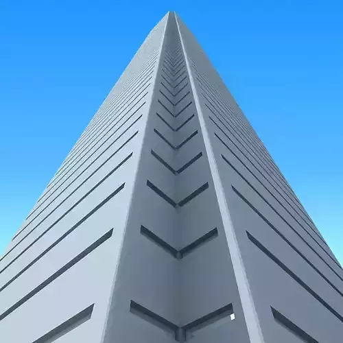 Modern city tower building 90