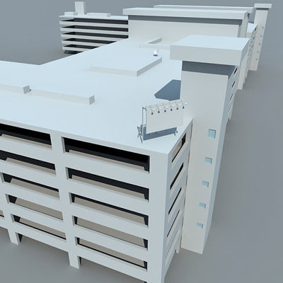 Detailed Complex Building 83 3D model_3