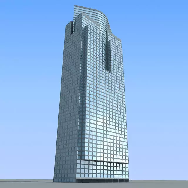Office Glass Building 85 3D model_0