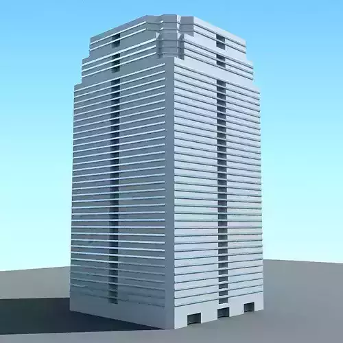 Detailed White Building