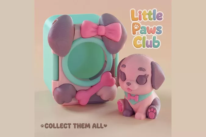 Little Paws Club Dog Keychain Toy