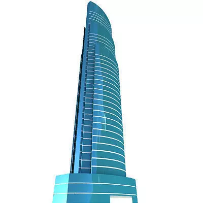 Glass Modern Building 134 3D model